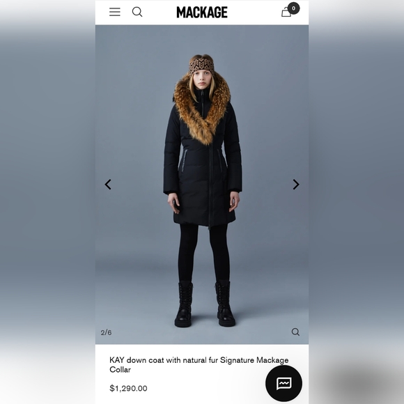 Ladies Mackage Coat, size Small - Picture 4 of 5